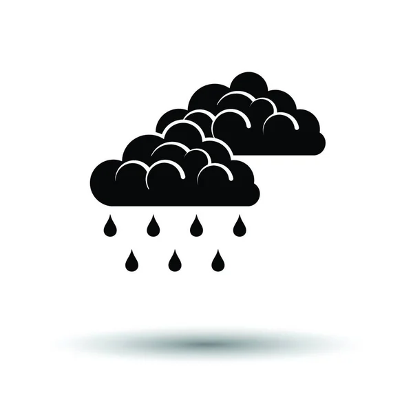 Rain Icon White Background Shadow Design Vector Illustration — Stock Vector