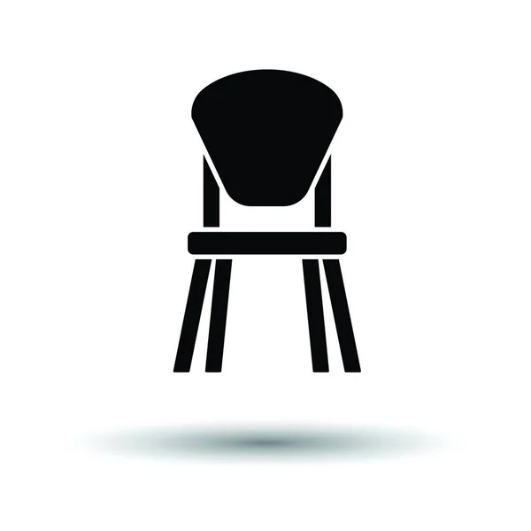 Ikona Krzesełka Dla Dzieci Białe Tło Motywem Cienia Ilustracja Wektora — Wektor stockowy