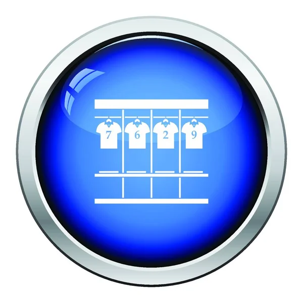 Icono Del Locker Room Diseño Botones Brillantes Ilustración Vectores — Vector de stock