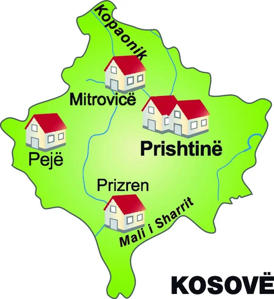 Mappa Modernamente Progettata Illustrata Scheda Può Essere Utilizzata Immediatamente Ottimizzata — Vettoriale Stock