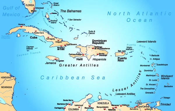 Mappa Moderna Contiene Tutte Informazioni Topografiche Importanti Scheda Può Essere — Vettoriale Stock