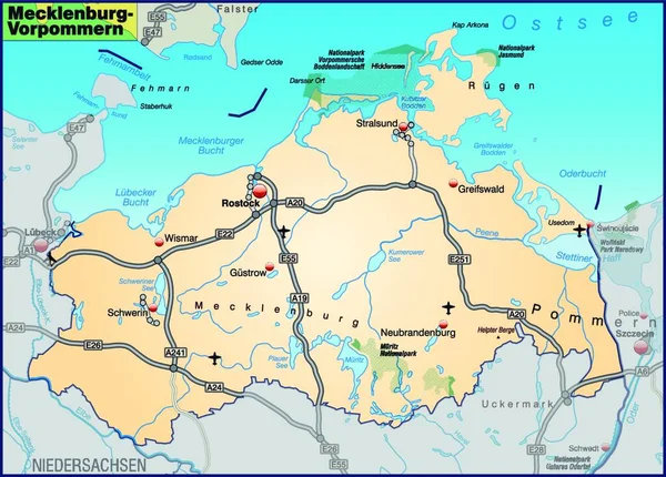 Mapa Contém Todas Informações Topográficas Importantes — Vetor de Stock