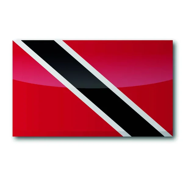 Banderas Trinidad Tobago — Vector de stock