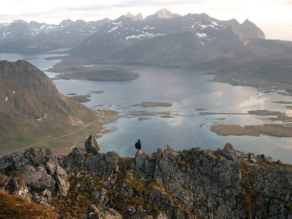 Krajina Norsku Lofoten — Stock fotografie