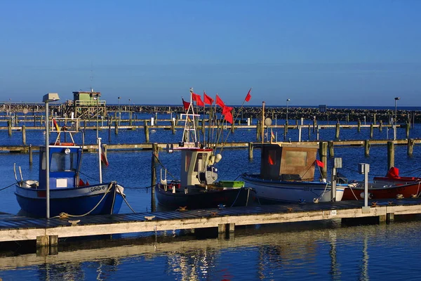 Marina Port Spécialement Conçu Avec Amarrages Pour Embarcations Plaisance Petits — Photo