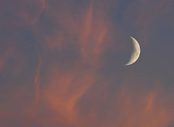 Fase Lua Céu Satélite Natural Corpo Astronômico — Fotografia de Stock