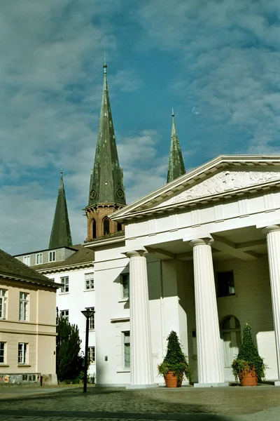 Vacker Utsikt Över Vackra Medeltida Katedralen Arkitektur — Stockfoto
