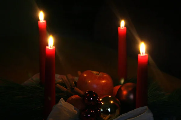 Vue Panoramique Noël Décoration Vacances — Photo