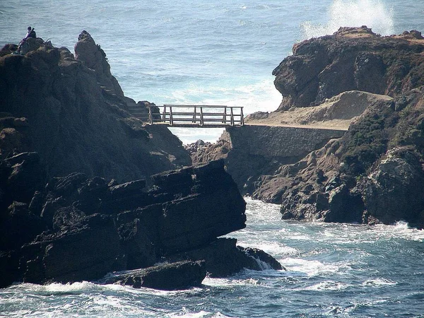 Hermosa Vista Orilla Del Mar — Foto de Stock