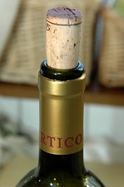 Butelki Wina Piwnicy — Zdjęcie stockowe