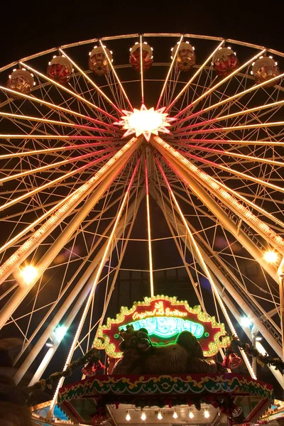 Giant Ferris Wheel Carousel Amusement Park — Stock Photo, Image