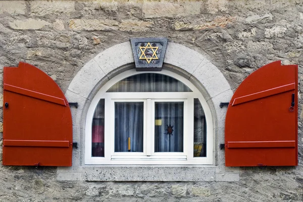 Jewish Quarter Rothenburg Tauber Stock Image