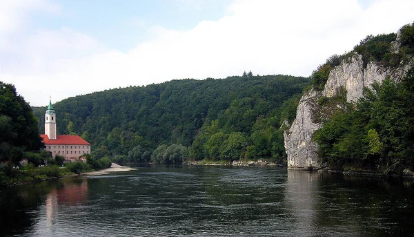 Das Kloster Weltenburg Ist Eine Benediktinerabtei Weltenburg Einem Stadtteil Von — Stockfoto