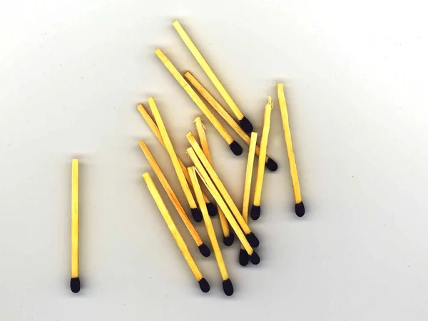 Matches White Background — Stock Photo, Image