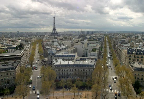 Γαλλία Παρίσι Θέα Από Θρίαμβο — Φωτογραφία Αρχείου