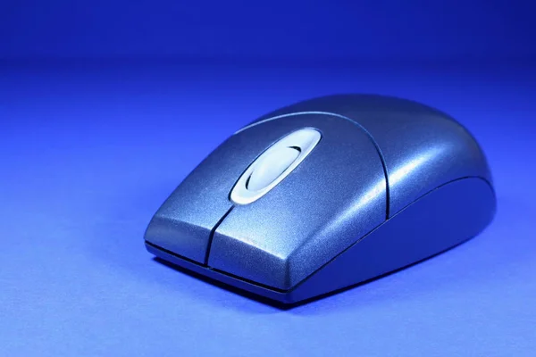 Počítač Myš Černém Pozadí — Stock fotografie