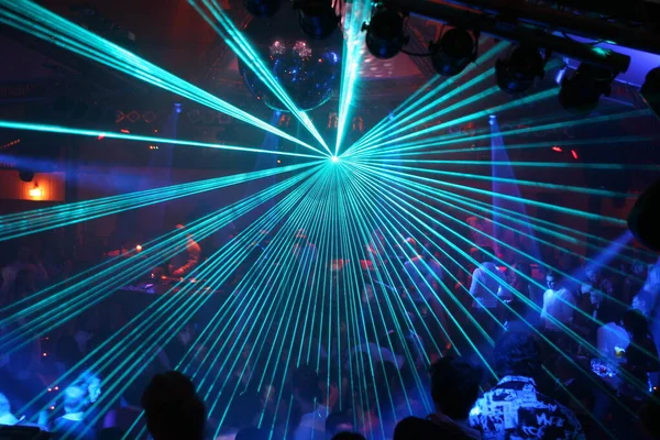 Night Club Con Luci Effetti Luminosi — Foto Stock