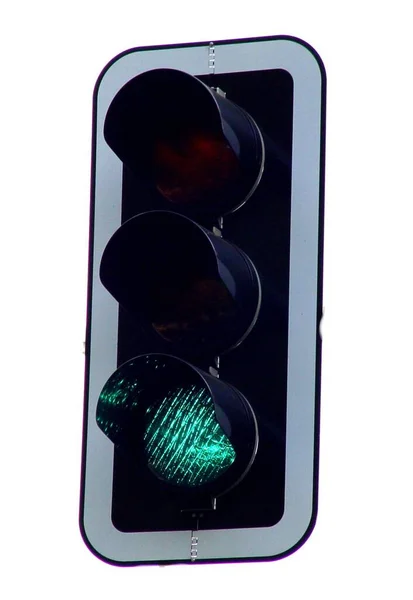 Sistema Illuminazione Stradale Segnale Stradale — Foto Stock