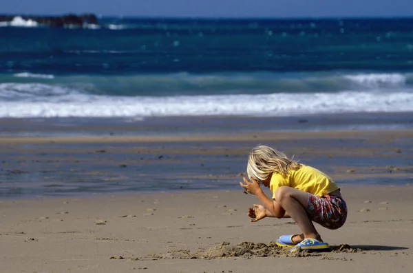 Nace Una Playa Bretaña Francia —  Fotos de Stock