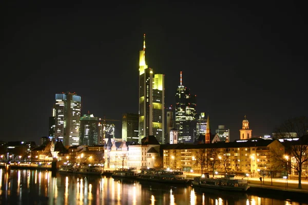 Budovy Frankfurtu Nad Mohanem — Stock fotografie