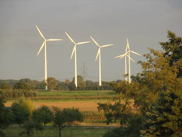 Вітроенергетичні Турбіни Енергія Вітру — стокове фото