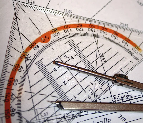 Zbliżenie Kompasu — Zdjęcie stockowe