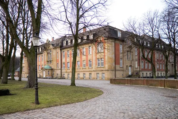 Scenisk Syn Slottsarkitektur Fra Middelalderen – stockfoto