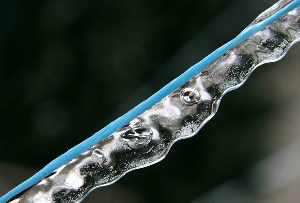 Icicles Cold Winter Day — Stock Photo, Image