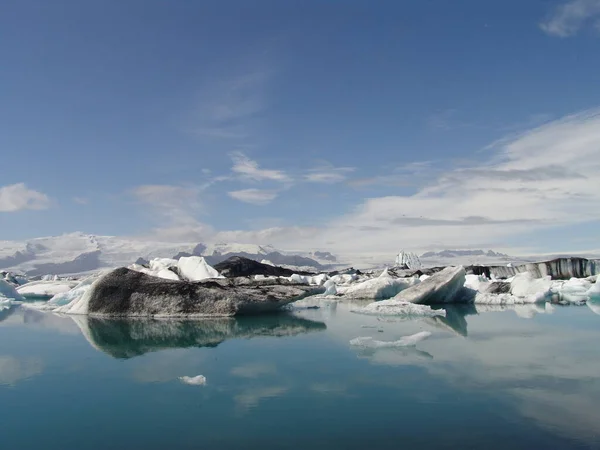Jkuls Rlan Glacial Lake Located Foot Europe Largest Glacier Vatnajkull — Stock Photo, Image
