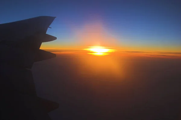 Zonsondergang Hemel Rode Zonsondergang — Stockfoto