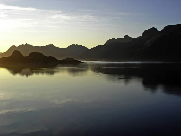 Lofoten Természet Táj Háttér — Stock Fotó