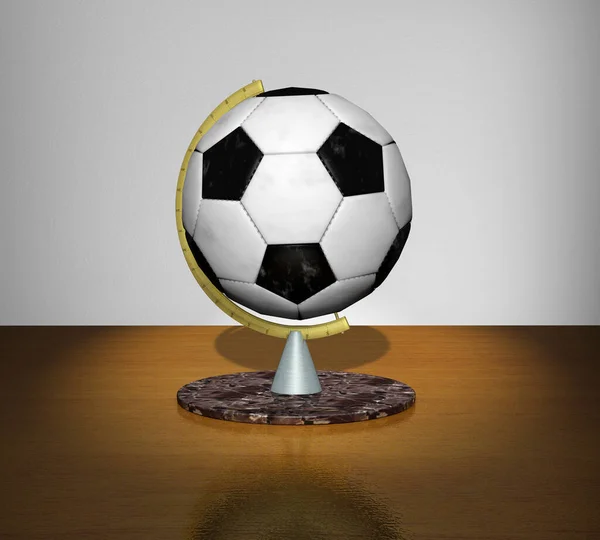 Vista Panorámica Del Concepto Fútbol Deportivo — Foto de Stock