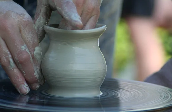 Clay Pottery Craftsmanship Potters — Stock Photo, Image