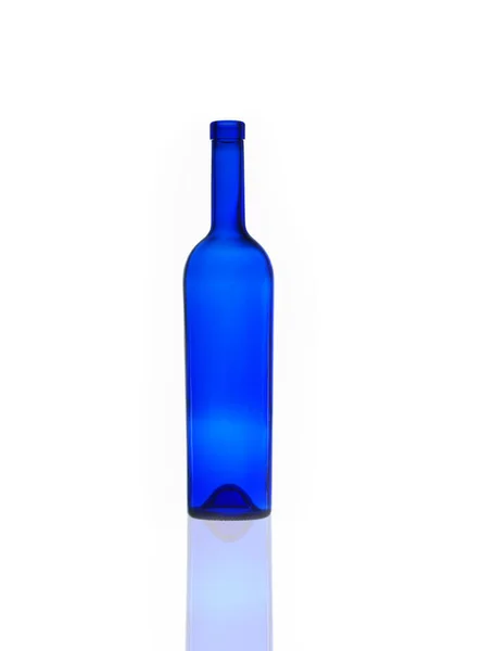 Botella Vino Aislado Sobre Fondo Blanco —  Fotos de Stock