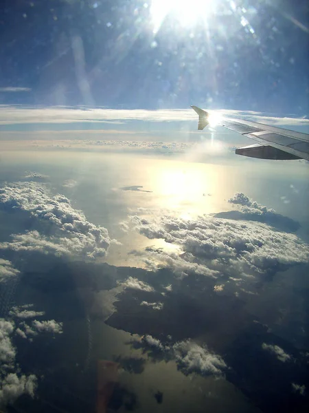 Θέα Από Αεροπλάνο — Φωτογραφία Αρχείου
