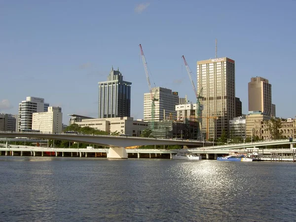 Brisbane Från Southbank Februari 2005 — Stockfoto