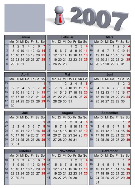 Kalender Untuk Tahun 2016 Dengan Bahasa Spanyol — Stok Foto