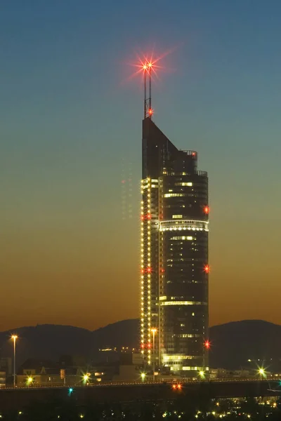 Nacht Uitzicht Van Stad Van Hong Kong — Stockfoto