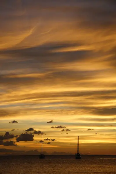 Crepúsculo Céu Por Sol Noite — Fotografia de Stock