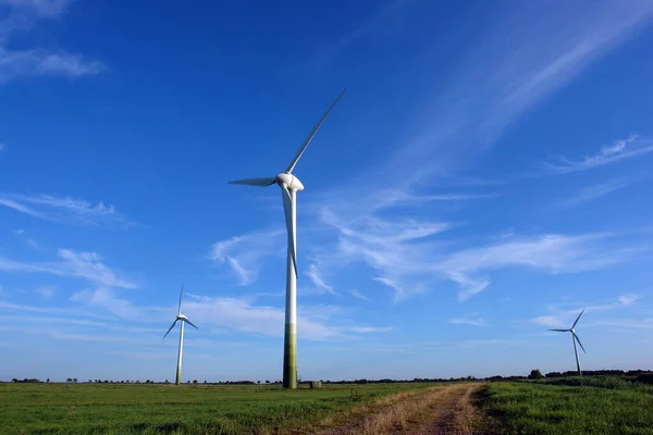 Wind Turbines Alternative Windmill Electricity Technology — Stock Photo, Image