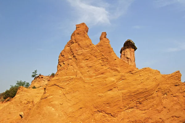 Piedra Ocre Cerca Rustrel Provenza — Foto de Stock