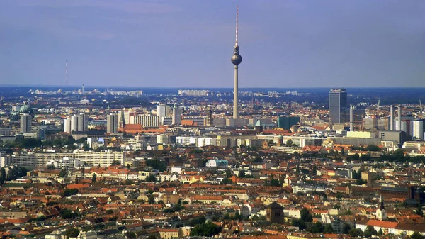 Vista Torre Berlim Alexanderplatz Norte Esquerda Você Pode Ver Catedral — Fotografia de Stock