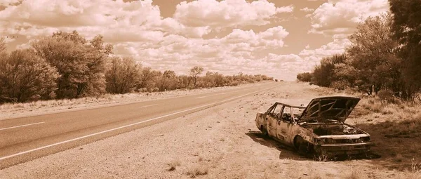 Photo Taken Stuart Highway Australian Outback — Stock Photo, Image