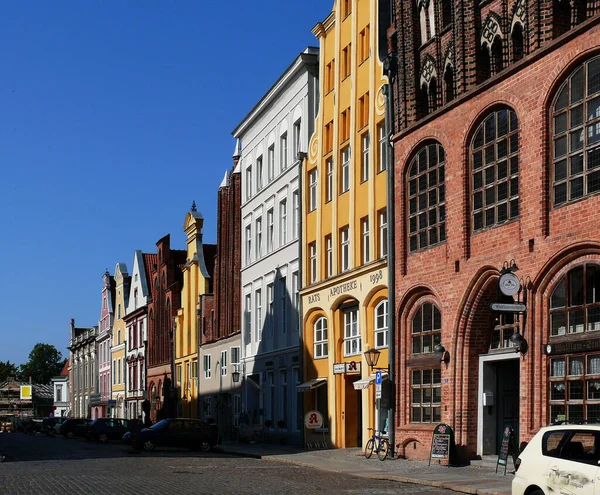 Vacker Utsikt Över Stadens Fasader — Stockfoto