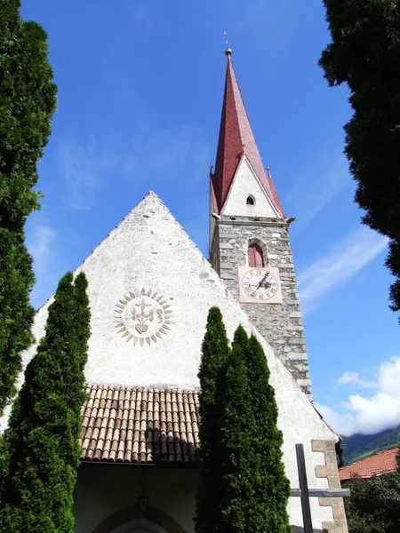 Iglesia Tschirland Vinschgau — Foto de Stock