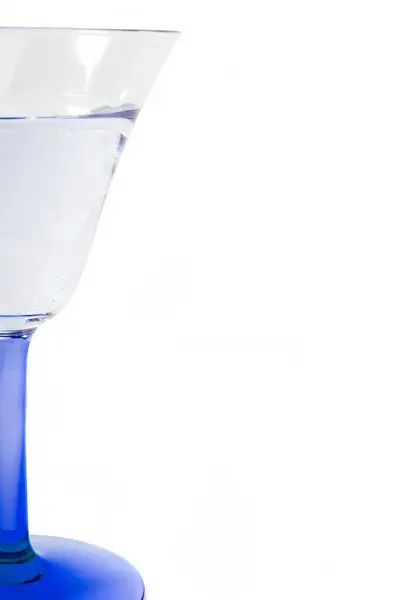 Weinglas Mit Blauem Stiel — Stockfoto