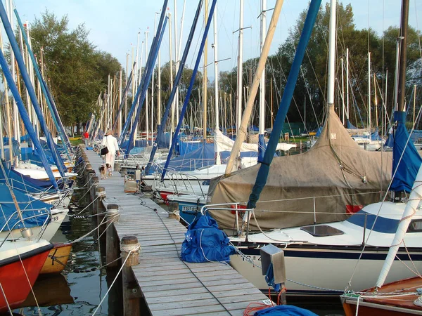 Segelboote Auf Dem Chiemsee — Stockfoto