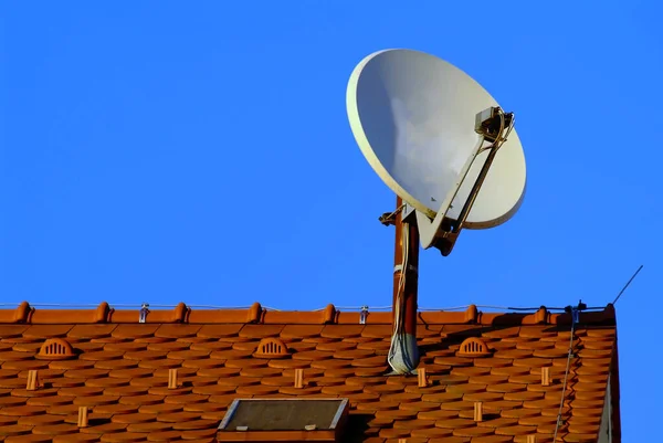 Television Reception Satellite Dish Broadcasting — Stock Photo, Image