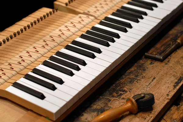 Fortepian Instrument Muzyczny Koncepcja Muzyki — Zdjęcie stockowe