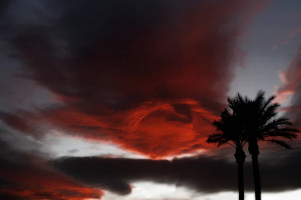 Pôr Sol Sobre Mar — Fotografia de Stock